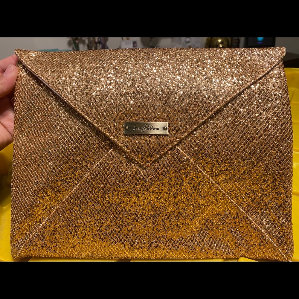 Gold festive clutch